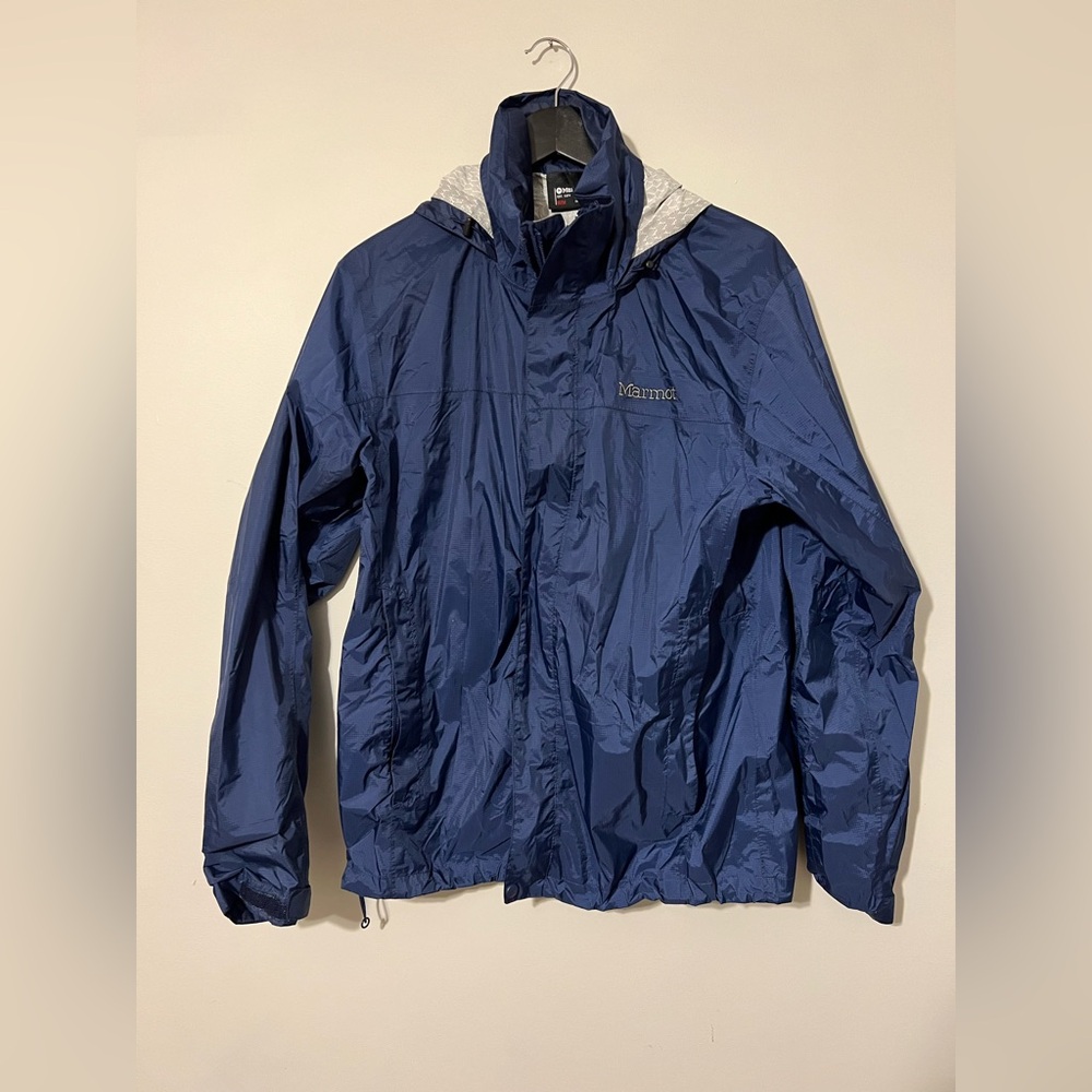 Marmot Men's Precip Eco Navy Raincoat Jacket